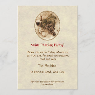 Wine Tasting Party Invitation