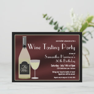 Wine Tasting Party Invitation