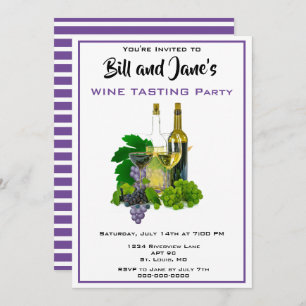 Wine Tasting Party Invitation