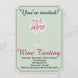 Wine Tasting party invitation you can customise