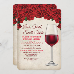 Wine Tasting Party Vintage Invitation