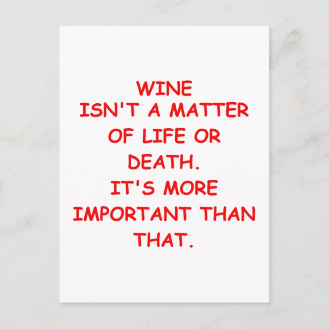 wine tasting postcard (Front)