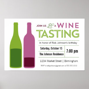 Wine Tasting Promotional Poster