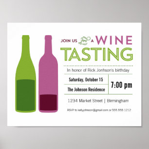 Wine Tasting Promotional Poster