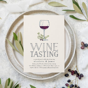 Wine Tasting Rehearsal Dinner Invitation