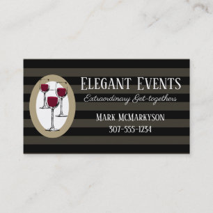 Wine tasting sommelier catering business card, ... business card