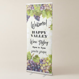 Wine Tasting Vertical Retractable Banner