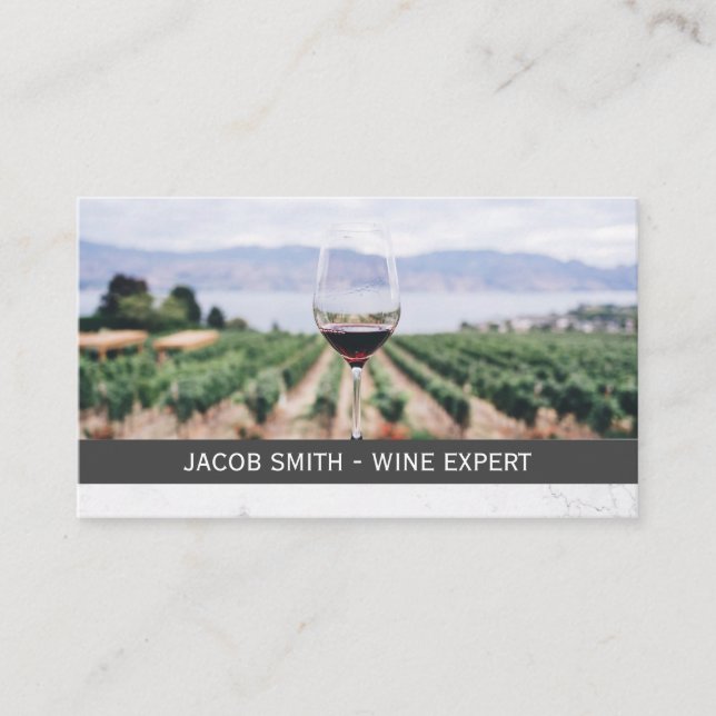 Wine Tasting | Wine Stain Winery Business Card (Front)