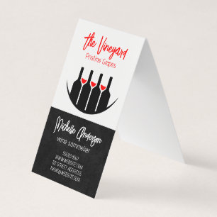 Wine Tastings   Bottles and Glasses  Business Card