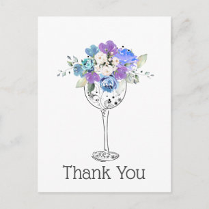 wine,  thank you card