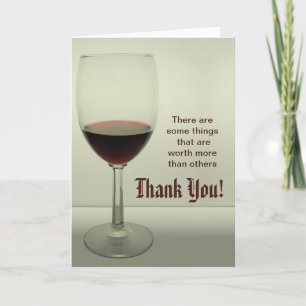 Wine Thank You Card