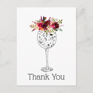 wine,  thank you card
