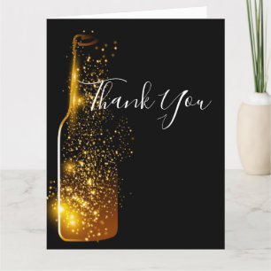 wine theme, thank you card