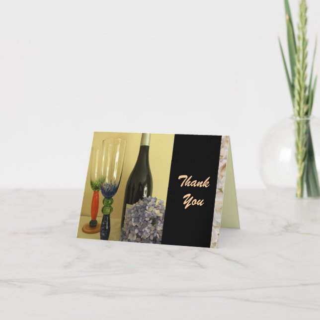 Wine Theme Thank You Card (Front)