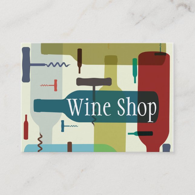 Wine themed business card (Front)