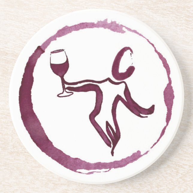 Wine Themed Coaster (Front)