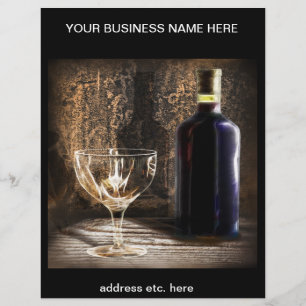 wine themed flyer