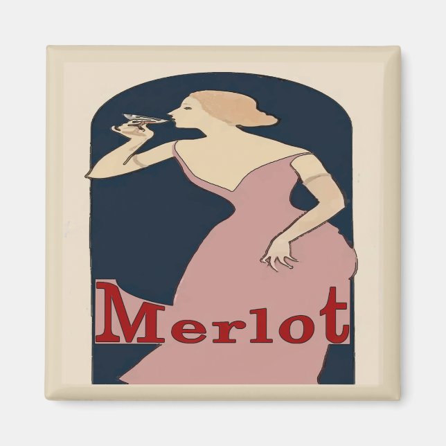 Wine Time, Merlot Magnet (Front)