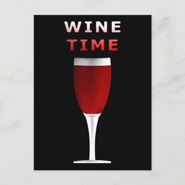 Wine Time Postcard (Front)