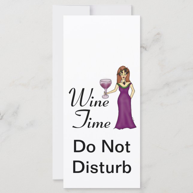 "Wine Time" WineWomenDesigns.com Promotional (Front)