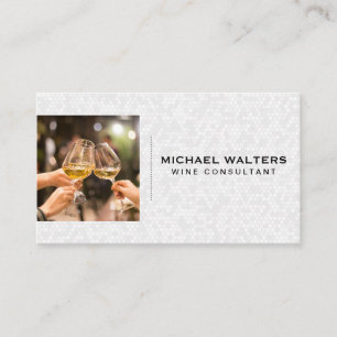 Wine Toasting Glasses   Winery Business Card