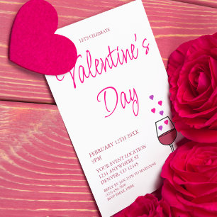 Wine Valentine's Day Party  Invitation