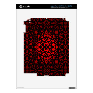 Wine Victorian Filigree iPad 3 Skin