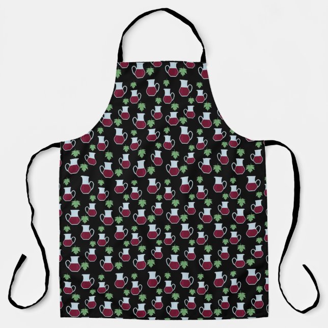 Wine Vine and Decanter Chef's Gift  Apron (Front)