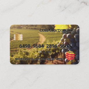 Wine Vineyard   Credit Card
