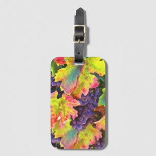Wine Vineyard Luggage Tag