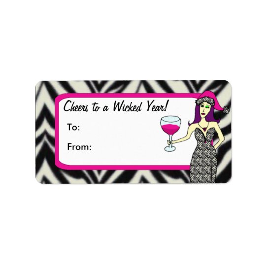 Wine Vixen Holiday Gift Labels