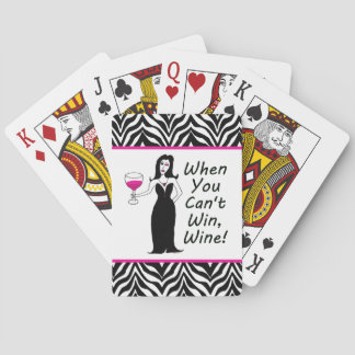 Wine Vixen When You Can't Win, Wine Playing Cards