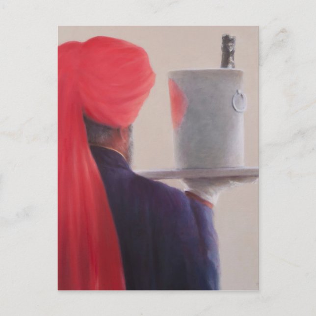 Wine Waiter Jaipur 2012 Postcard (Front)