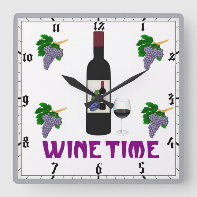Wine Wall Clock (Front)