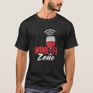 Wine Wifi Design For A Red Wine Lover T-Shirt