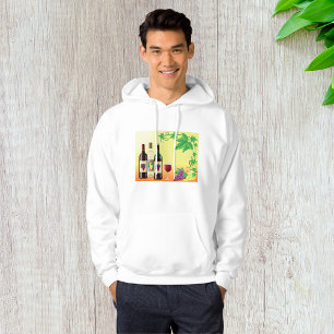 Wine With Grapes Mens Hoodie