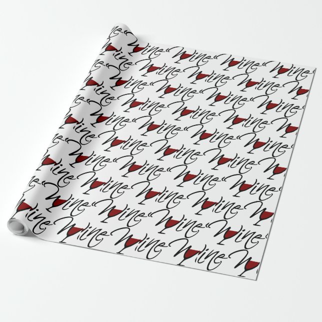 WINE WRAPPING PAPER (Unrolled)
