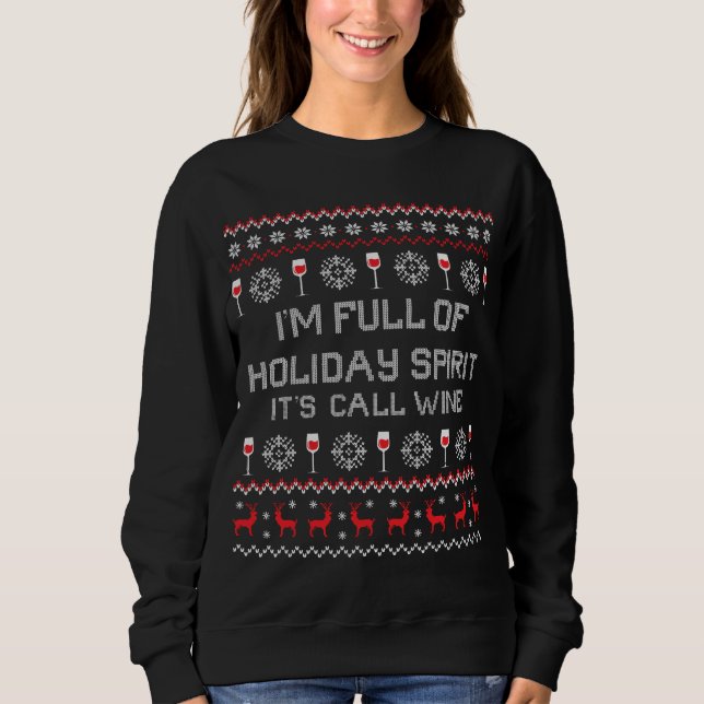 Wine Xmas Ugly Sweater (Front)