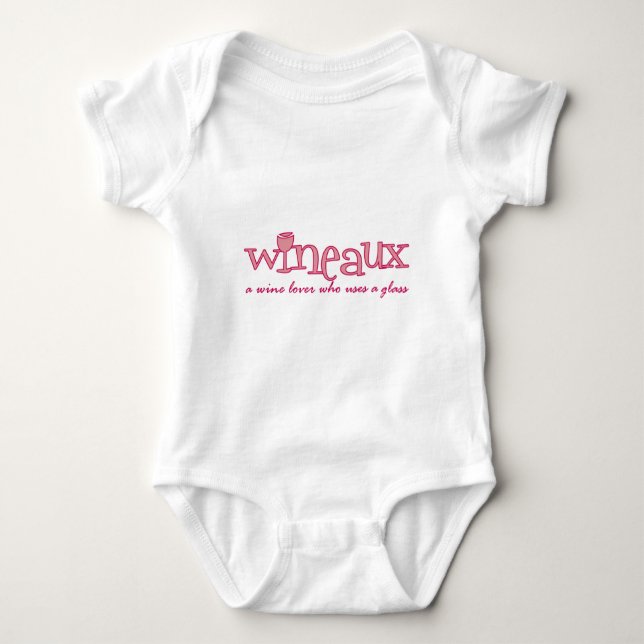 Wineaux defined baby bodysuit (Front)