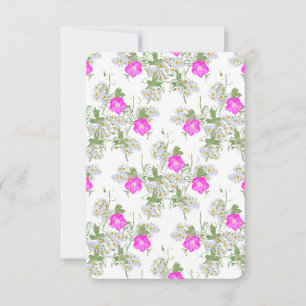 Winecups and Asters - Peak Summer - Thank You Card