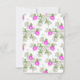 Winecups and Asters - Peak Summer - Thank You Card