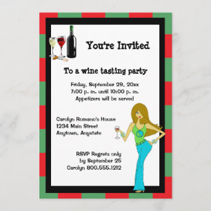 WineDiva Wine Tasting Party Invitation