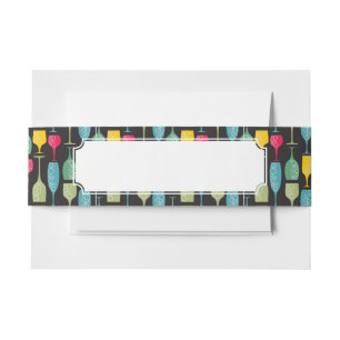 Wineglass Invitation Belly Band