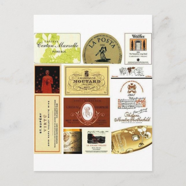 winelabel-inspiration postcard (Front)