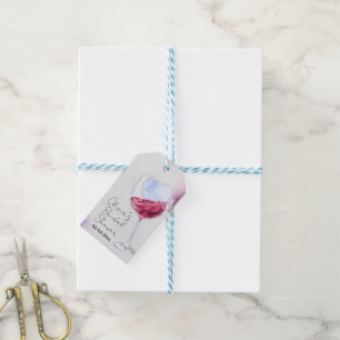 Winery bridal shower  gift tags