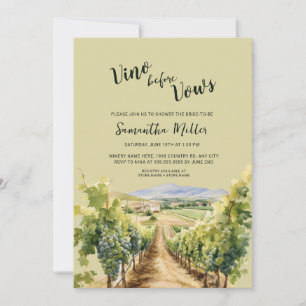 Winery Bridal Shower Invitation
