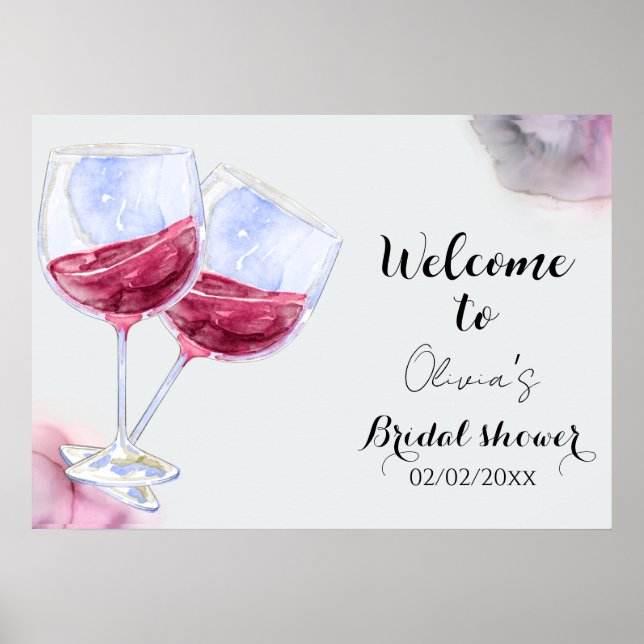 Winery bridal shower  poster (Front)