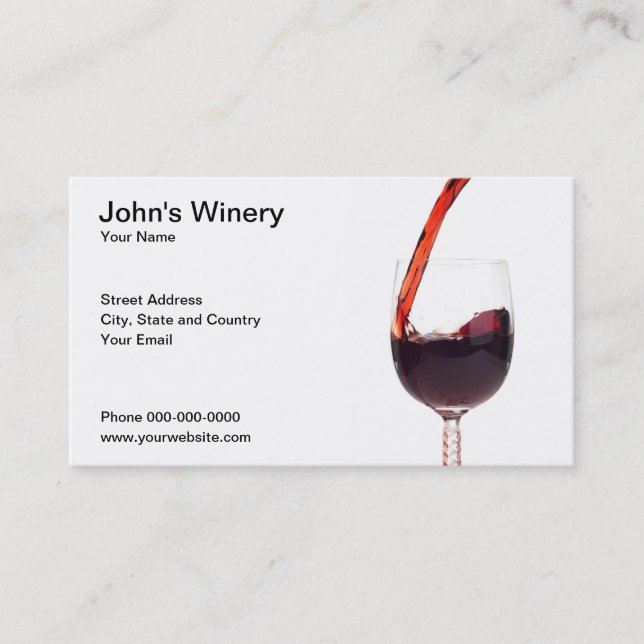 Winery Business Card (Front)