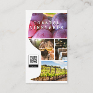 Winery Experience   Vineyard   QR Code Business Ca Business Card