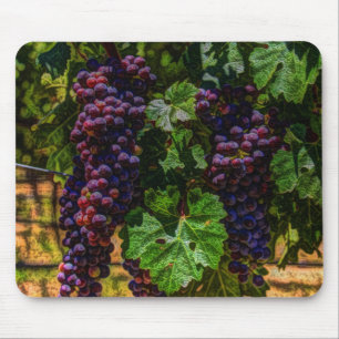 Winery Grapevine sunny tuscany vineyard grapes Mouse Mat